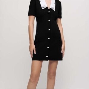 Maje Romarin Dress Black